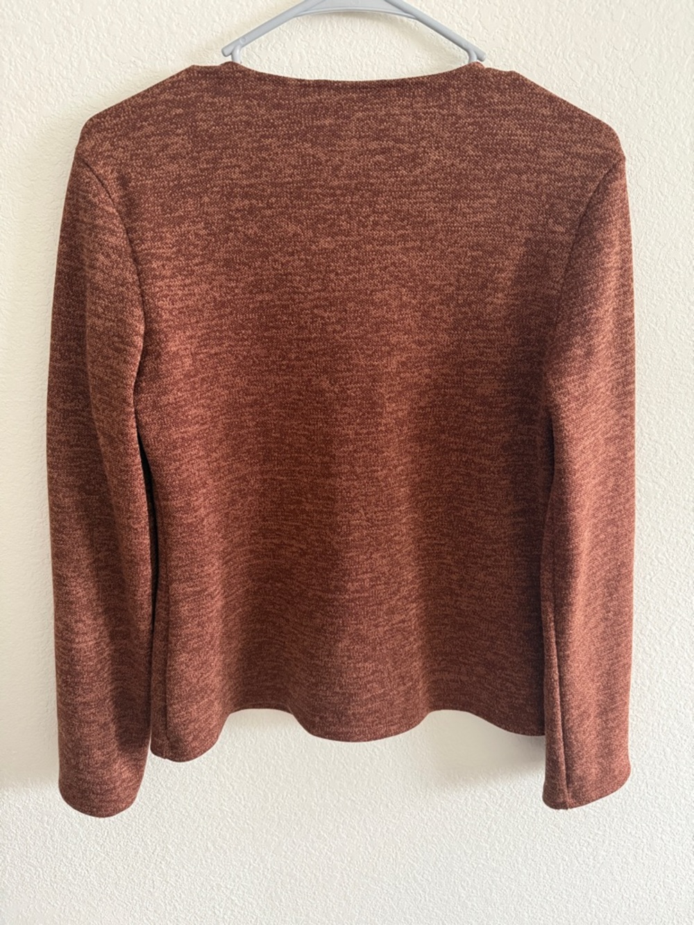 5 for $10 Zara size M Burnt Orange brown V-Neck Knit cardigan cute gold buttons - Picture 3 of 3